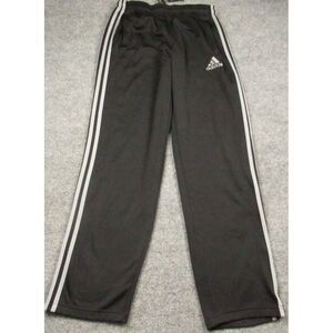 Adidas Pants Men Medium Black White Three Stripes Touchdown Athleisure Polyester